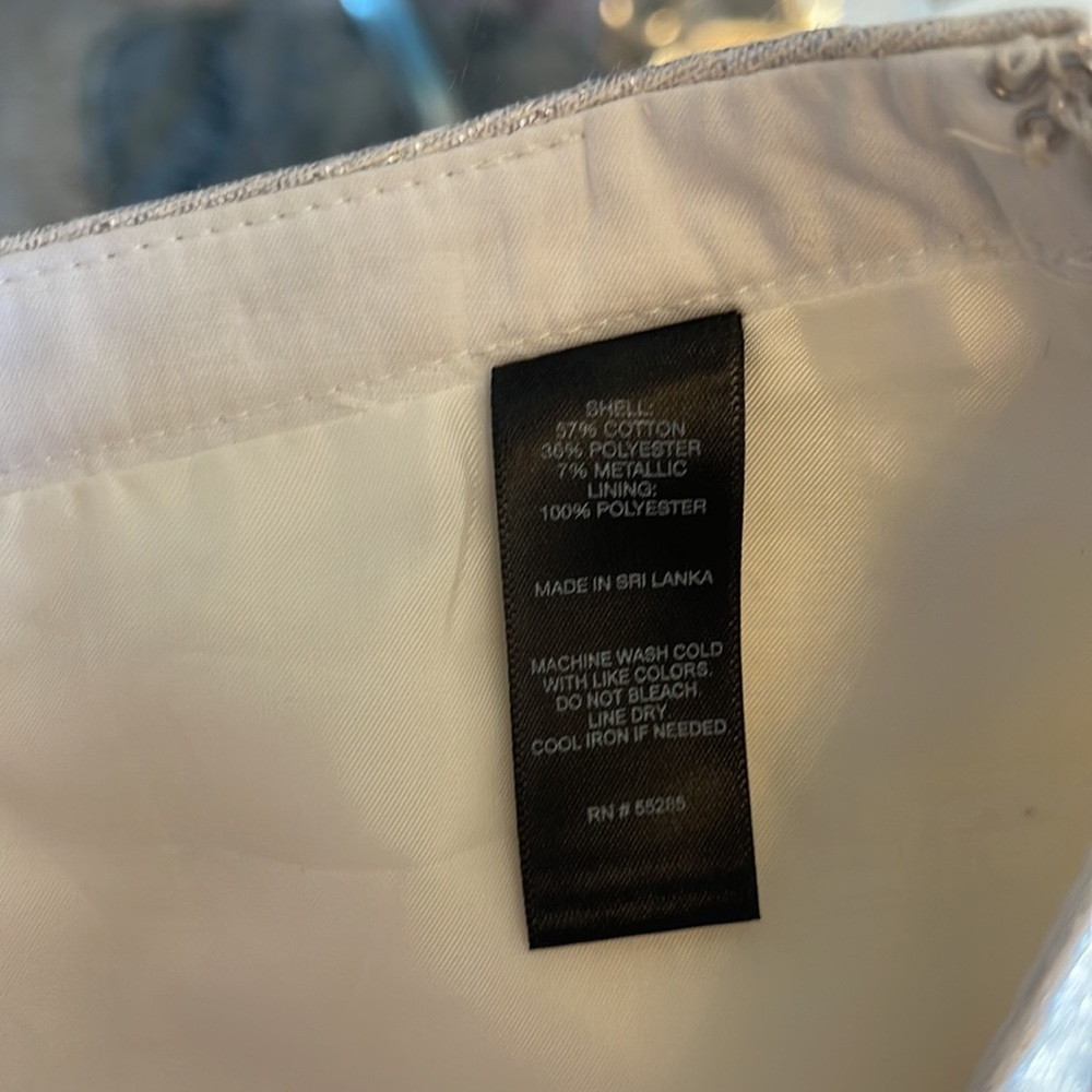 EXPRESS MINI SILVER RUFFLE SKIRT - Picture 6 of 6